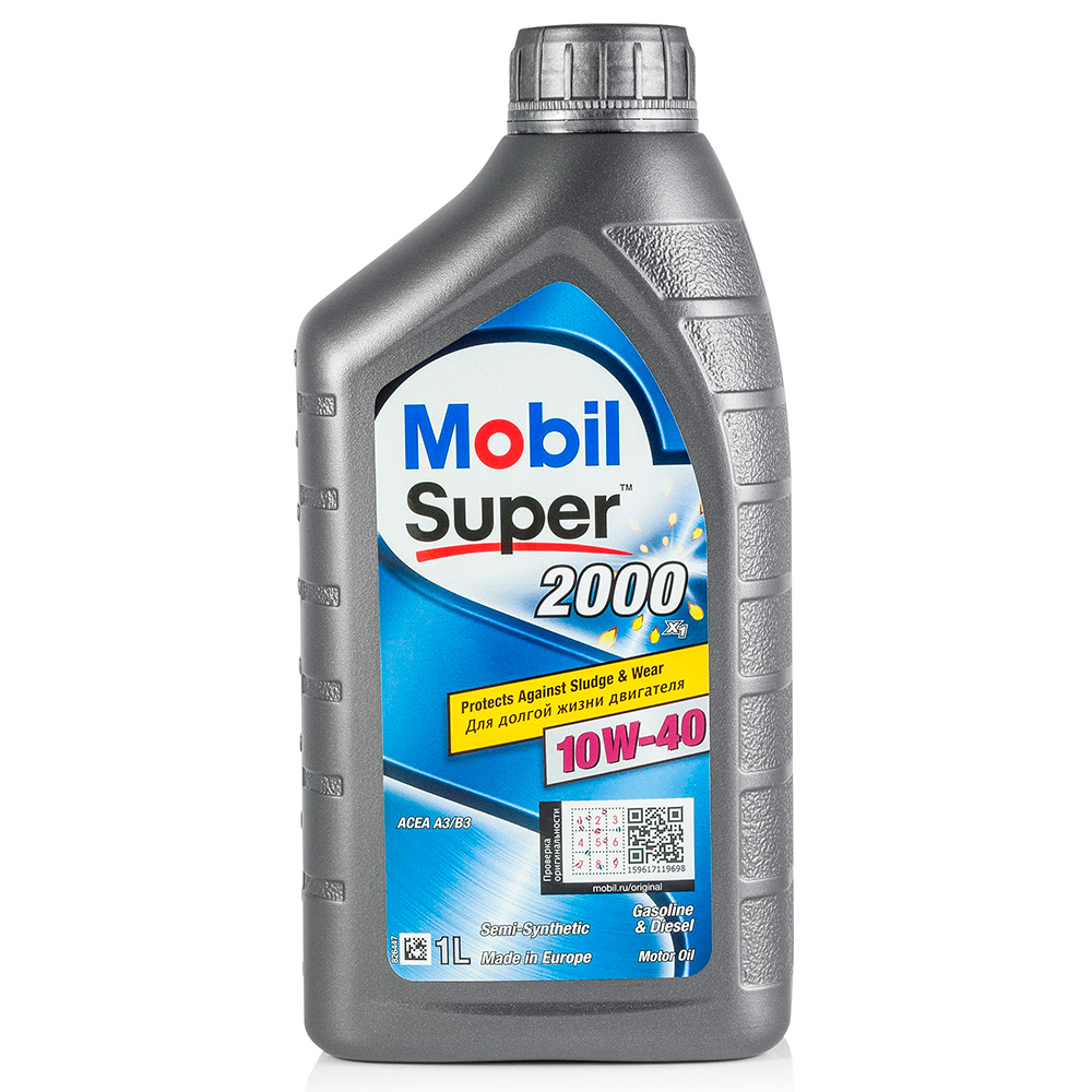 Масло моторное Mobil Super 2000 X1 10W40 полусинтетическое 1 л