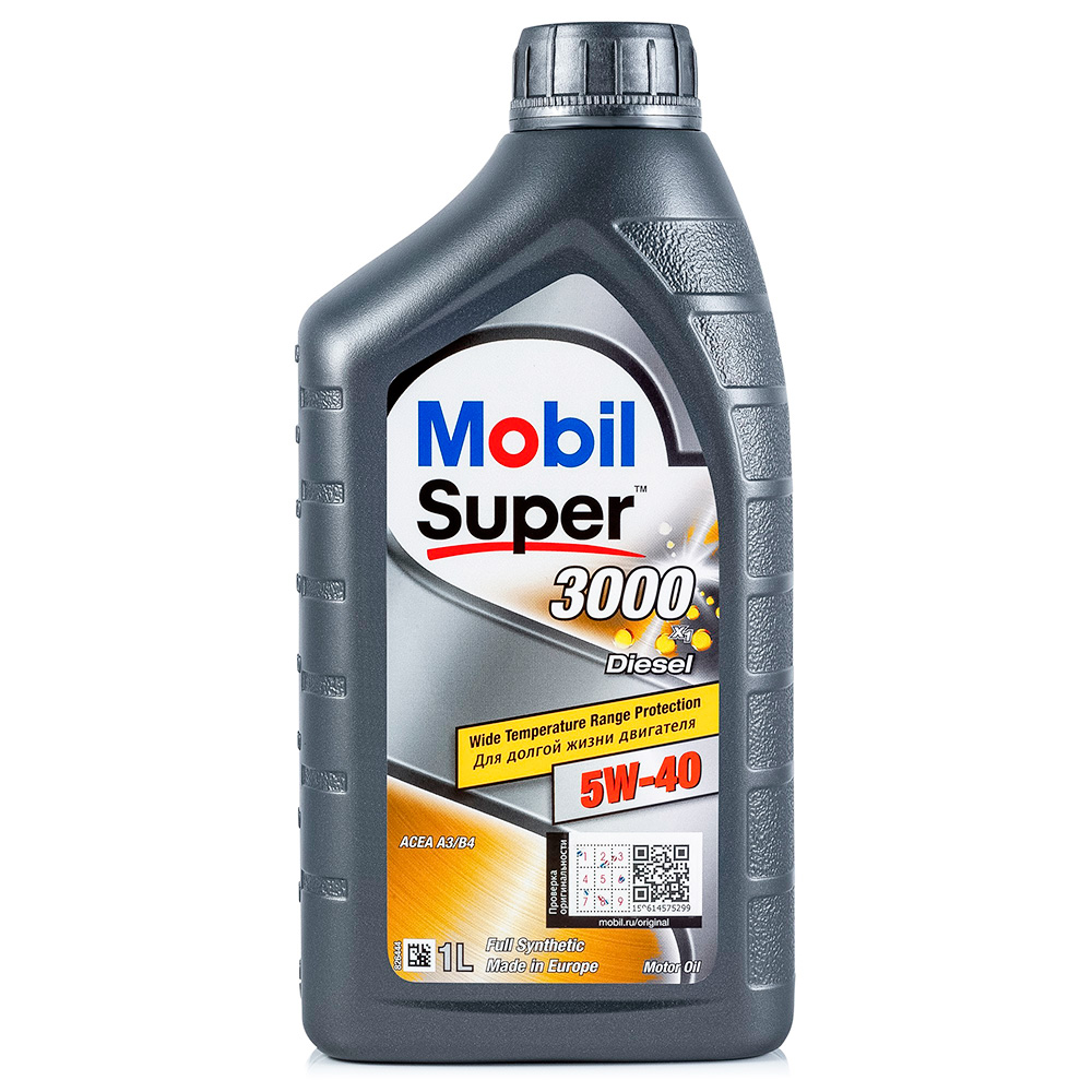 Масло моторное Mobil Super 3000 X1 Diesel 5W40 синтетическое 1 л