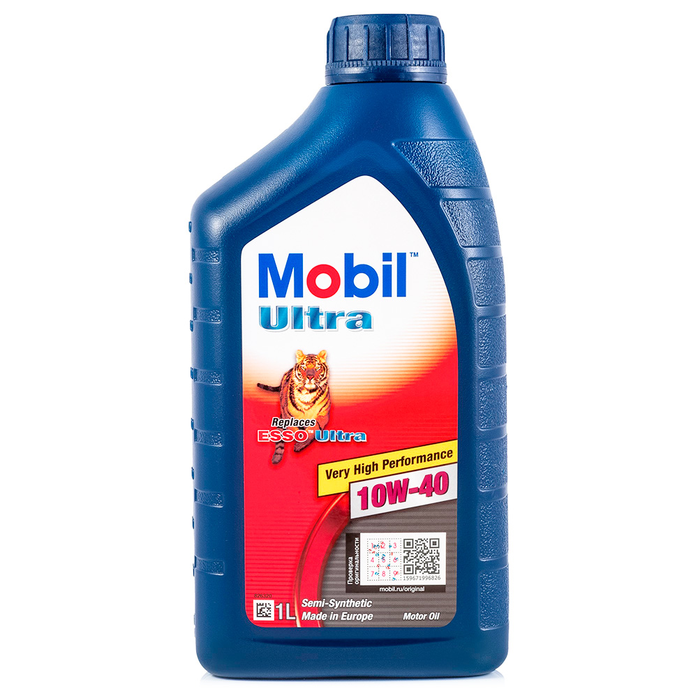 Масло моторное MOBIL Ultra 10W40 полусинтетическое 1 л