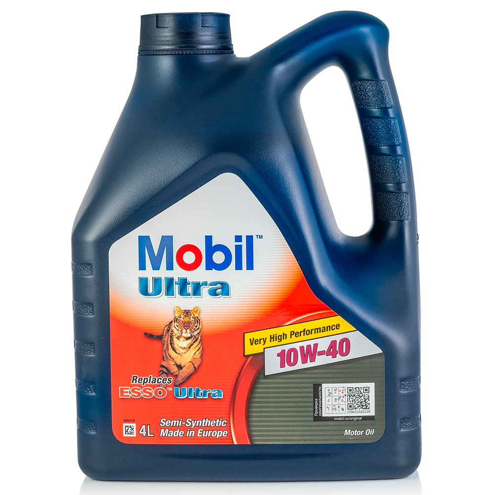 Масло моторное MOBIL Ultra 10W40 полусинтетическое 4 л