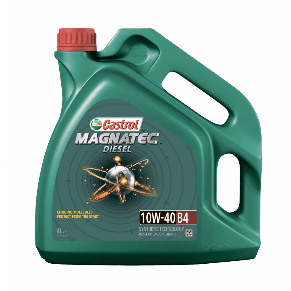 Моторное масло Castrol Magnatec Diesel 10W-40 B4 полусинтетическое, 4 л